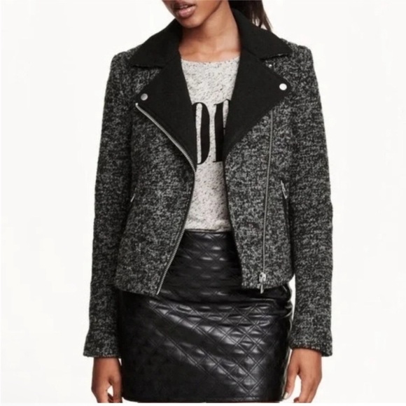Women's Black & Gray Tweed Jacket - Picture 1 of 8